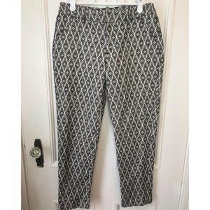 Embroidered Pattern Cigarette Trouser